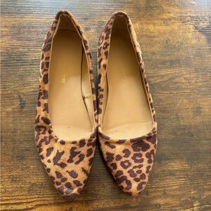 Brown Leopard Print Flats & Loafers